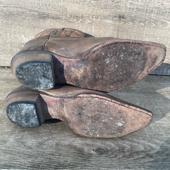 Tony Lama-women’s Leather Brown Cowgirl /Western Boot Size 7 - Picture 14 of 14